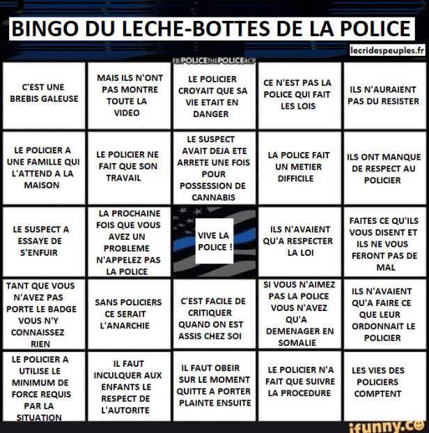 Bingo du lèche-bottes